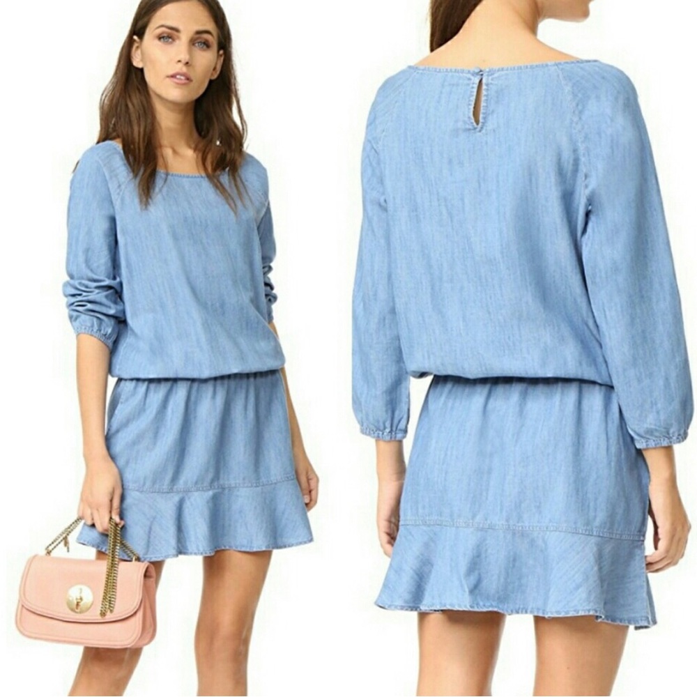Soft Joie denim 3/4 sleeve dress size S